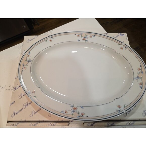 Princess House Heritage Blossom Vintage Oval Platter 661 - Picture 2 of 4